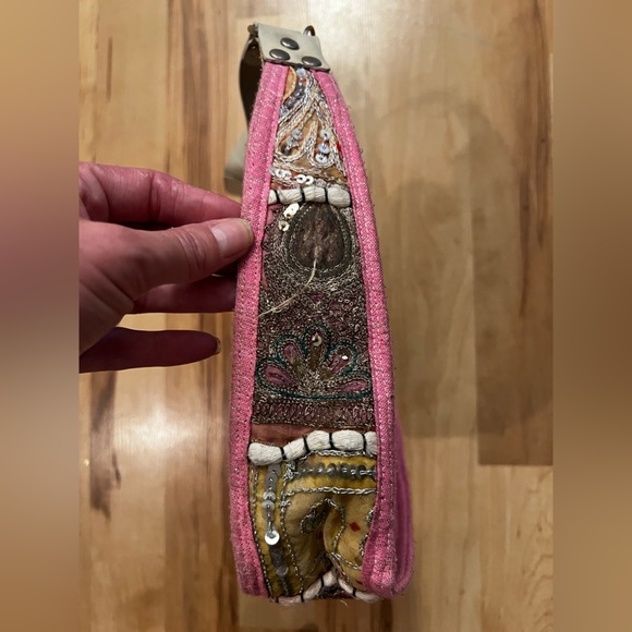 Vintage Girlhood Core Eclectic Boho fully Sequin Beaded Hobo Bag HP 🎉 🎉🥳 - Picture 11 of 17